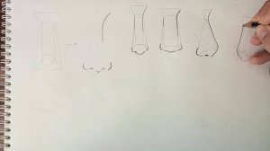 how to draw nose for beginners and character styles? the easiest way to draw ? | step by step