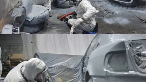 Покраска Ауди А4 Б5 полимочевиной