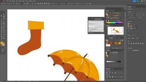 РИСУЕМ АКВАРЕЛЬНЫЕ ОСЕННИЕ СТИКЕРЫ (носки, зонт, сапоги)