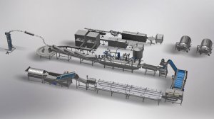 Линия производства рыбных консервов обжаренная рыба в заливке.mp4