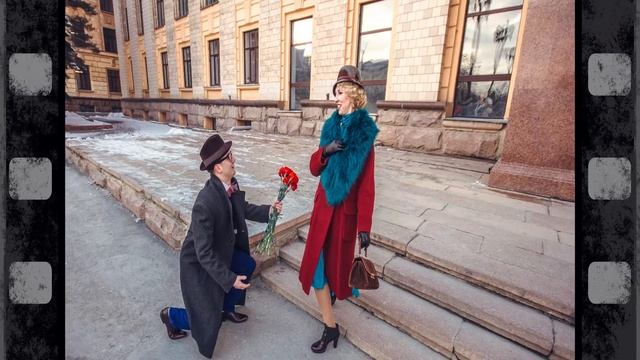 История любви. Фотосессия в ретро стиле смотреть онлайн