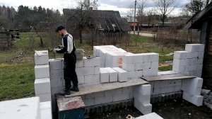 КЛАДКА БЛОКОВ СВОИМИ РУКАМИ часть 3 /  ПРИСТРОЙКА ИЗ БЛОКОВ