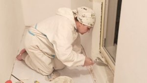 Штукатурка после установки окна