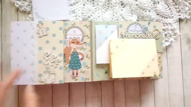 Мини-альбом для новорожденной Скрапбукинг смотреть онлайн