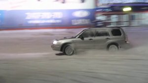 Субару форестер 2.5 турбо, снежные покатушки