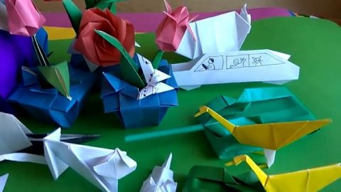 Весеннее оригами, как сделать оригами легко и просто .#оригамибум