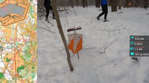 Спортивное ориентирование (headcam orienteering) - Новогодние Старты 2024, Смоленск - 14.01.2024