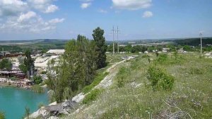 Крым, село Скалистое, отдых на Мраморном озере