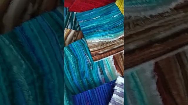 Обзор моих заготовок из кромок различных тканей смотреть онлайн