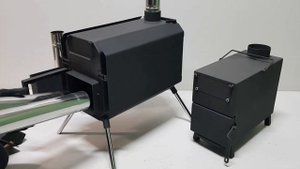 Печь "Optima compact" для отопления небольших помещений и палаток зимой. Дрова, брикеты, пеллеты.
