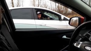 ЕДИНСТВЕННОЕ ВИДЕО В ЮТУБЕ!!! Фокус 3 2.0 робот Powershift vs Фокус 3 2.0 МТ. ГОНКА!!!