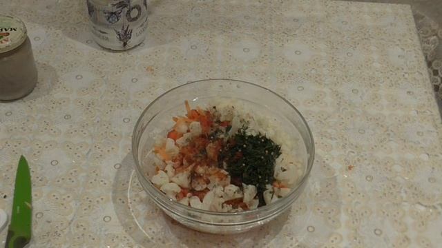 Постный салат(без масла) из цветной капусты.Полезный и вкусный. смотреть онлайн