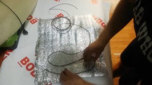 Теплый коврик своими руками из кабеля
