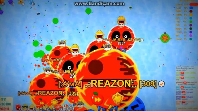 Агарио: Голодные Игры (agar io) : Чёткий захват сервера на кланавых. смотреть онлайн