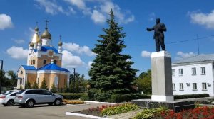 240814 памятник Ленину храм Вознесения посёлок п Змиёвка Свердловский район Орловская область г Орёл