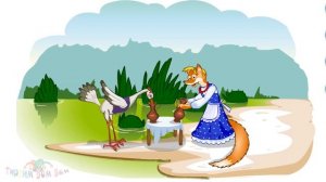 ЛИСА И ЖУРАВЛЬ русская народная сказка мультик для детей