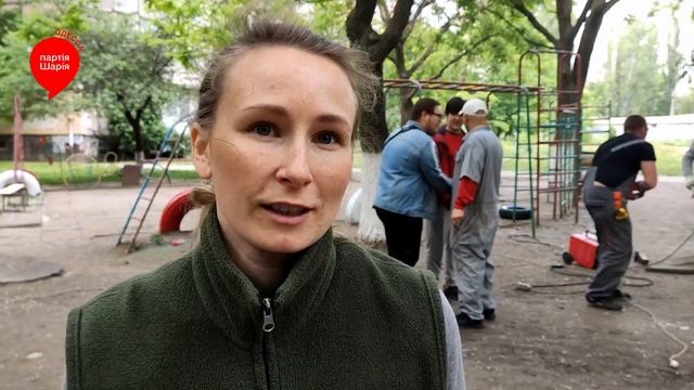 Партия Шария Одессы реставрирует детские площадки
