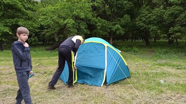 Бюджетная палатка для кемпинга. Обзор. PAVILLO ACTIVE RIDGE 4-х местная