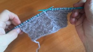 РЕЛЬЕФНЫЙ УЗОР СПИЦАМИ ВОЛНЫ!