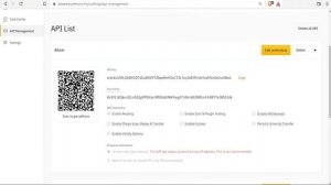 Create Binance api key and secret key