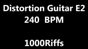Distortion Guitar E2 Metronome : 240 BPM - Beats Per Minute