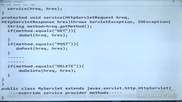 Advance Java Training | Third Approach to prepare Servlets By using HttpServlet by Nagoorbabu смотреть онлайн
