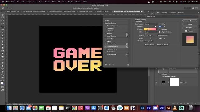 How To Create Pixel, Retro Game Style Text - Photoshop - Step By Step Tutorial смотреть онлайн