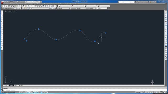 Построение сплайнов Кривых Безье в Автокад (AutoCAD)