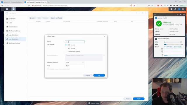 How to setup Log Center as your syslog server on Synology NAS DSM 7 смотреть онлайн