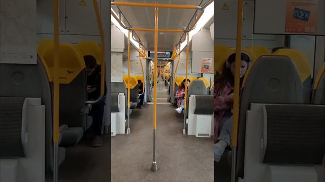 БЕСКОНЕЧНЫЙ КОРИДОР🚇🐤"ИВОЛГА 3.0"🚞МЦД-3. Подъезжаю к "Электрозаводской". Москва. 01.10.2023