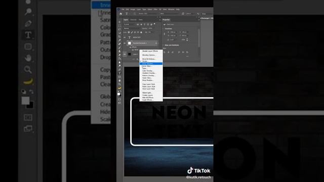 как сделать неон текст в фотошоп