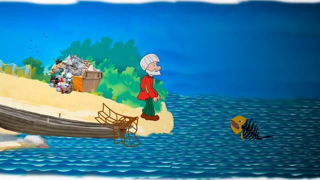 Сказка о рыбке, рыбаке и море.