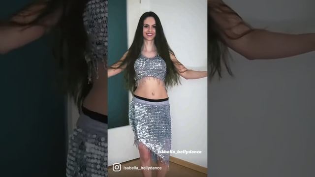 Short Belly Dance Hip Circle & Chest Circle Tutorial by Isabella - learn belly dance