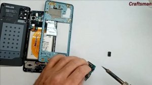 Разборка и замена разъёма наушников на Samsung A51 (sm-a515f)