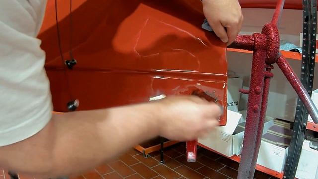 Шлифовка подтёка с помощью карбонового бруска Car System. смотреть онлайн