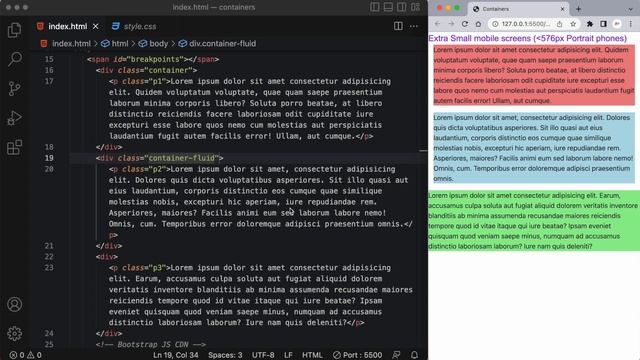 Bootstrap 5 Tutorial for Beginners | Responsive Containers смотреть онлайн