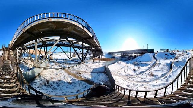 Строительство 3-го Моста в Улан-Удэ. 360° смотреть онлайн