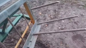 Погрузчик вила для навоза до мінітрактора Шифенг 244Задненавесные вилы на минитрактр  Shifeng244