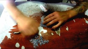 Пример кольчужного плетения из гроверов.(Кольчуга, ручная работа)