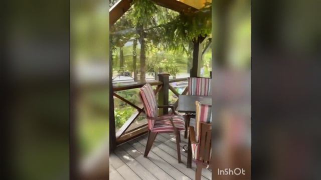 Беседка готова, на следующей неделе качели, и всё. Можно балдеть. 😂 смотреть онлайн