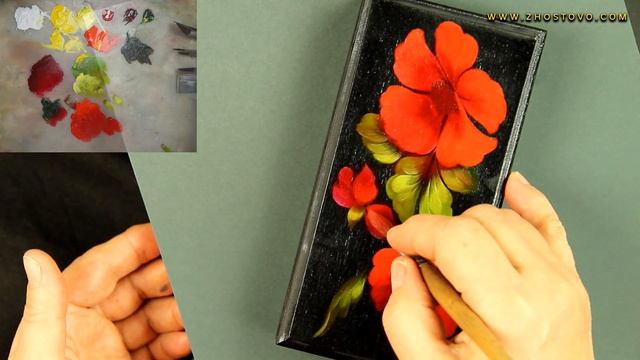 Деревянная Купюрница. Мастер-класс. Жостовская роспись от Художника Ларисы Гончаровой