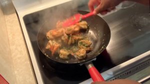 Lime rice & cilantro with garlic and ginger Sauté shrimp