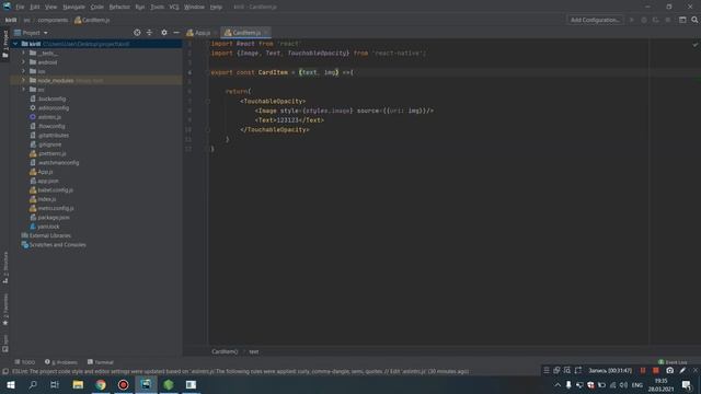 Создание приложения на react native cli, без expo. Для новичков, урок 1