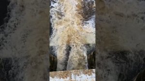 Сброс воды через Александровскую плотину, г. Пушкин