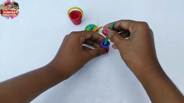 Handmade miniature clay kitchen set
