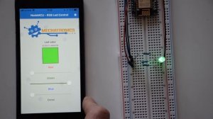 ESP8266 NodeMCU API REST & multiplatform mobile app for controlling a RGB LED