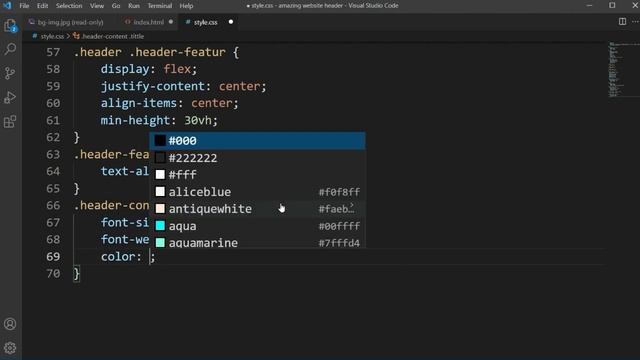 How to creat an amazing website header section -  using html and css