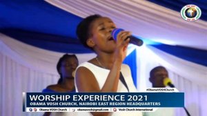 ELIZABETH MCODENDI SINGS NACHOTAKA NI WEWE TU AT THE NAIROBI EAST REGION WORSHIP EXPERIENCE 2021