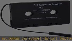 Bluetooth Cassette Adapter, Universal Bluetooth 5.0 + EDR Tape Converter MP3 Player Audio Converter