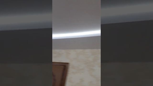 #2х уровневый потолок #LED профиль с #диодной #лентой и встраиваемые #карнизы пк5 смотреть онлайн